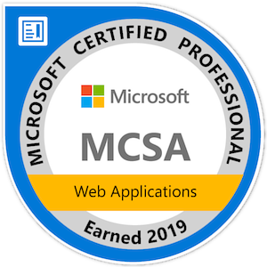 MCSA Web Applications - Certified